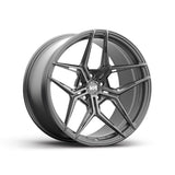 Variant Wheels ZENO 21" Custom Drill Satin Gunmetal by Variant Wheels VA-EVO-2112L-ZENO-GMS