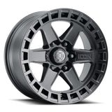 ICON Alloys Raider 17" 6x120 Satin Black | ico3417859447SB