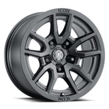 ICON Alloys Vector 5 17" 5x150 Satin Black | ico2617855557SB