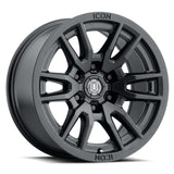 ICON Alloys Vector 6 17" 6x120 Satin Black | ico2417859447SB