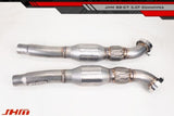 JH Motorsports JHM High Flow Catted Downpipes with Integrated Baffle System for Audi B8 S4/S5/Q5/SQ5 | C7 A6/A7 3.0T JHM-B8DPHFCIBS30T