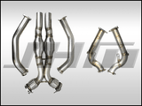 JHM High-Flow Cat Downpipes with X-Pipe - Audi / B8 / 3.0T / S4 / S5 / Q5 / SQ5 / C7 A6 / A7 by JH Motorsports JHM-B8DPXHFC30T-RP-CMBO