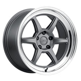 Kansei Roku 18" 5x108 Grey and Machined Lip by Kansei K14G-189023+12