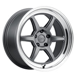 Kansei Roku 18" 5x120 Grey and Machined Lip by Kansei K14G-189018+12