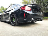 Velt Sport Carbon Fiber 2-Piece Rear Apron Splitter - BMW F87 M2 by Velt Sport VELT-EXT-0348