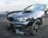 Velt Sport Carbon Fiber Front Lip Splitters - BMW F87 M2 by Velt Sport VELT-EXT-0449