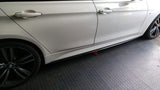 Velt Sport Carbon Fiber Side Skirts - BMW F3x 3 Series (M Package) by Velt Sport VELT-EXT-0323