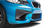 Velt Sport Dry Carbon Fiber Front Bumper Vent Tims - BMW F87 M2 by Velt Sport VELT-EXT-0454