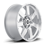 Mamba M14 17" 6x139.7 Machined Face Silver / Drill Holes by Mamba Offroad Wheels M147983N12S
