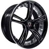 Marquee Wheels 20x10.5 et15 / 5x120 / cb74.1 Marquee Wheels M3247 20" 5x120 Black / Milled 324720105512015BPN