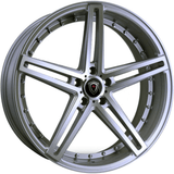 Marquee Wheels 22x10.5 et40 / 5x120 / cb74.1 Marquee Wheels M5334 22" 5x120 Silver / Machined 533422105512040SP
