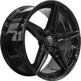 Marquee Wheels 18x8.5 et15 / 5x115 / cb73.1 Marquee Wheels M8888 18" 5x115 Black / Glossy Black 88881885511515GB