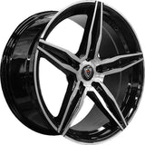 Marquee Wheels 18x8.5 et15 / 5x115 / cb73.1 Marquee Wheels M8888 18" 5x115 Black / Machined 88881885511515GBM