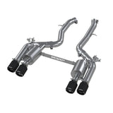 MBRP MBRP 18-22 BMW M2 Competition 3.0L T304 SS 3in Resonator-Back Exhaust Quad Rear w/ Carbon Fiber Tips S45023CF