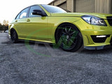 RW Carbon Mercedes W204 C63 Carbon Fiber Side Skirt Extensions by RW Carbon mecw20439