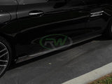 RW Carbon Mercedes C190 GT GTS CF Side Skirt Extensions by RW Carbon mercc19002