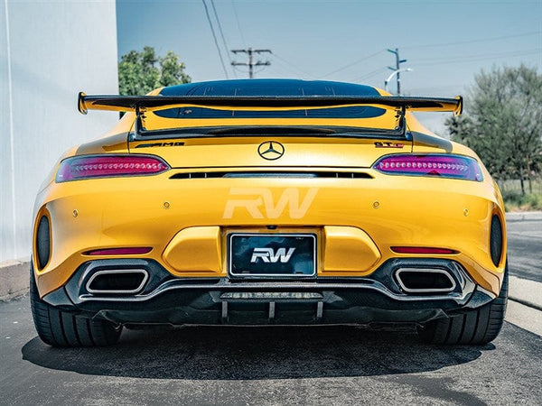 RW Carbon Mercedes C190 GT GTS GTC GTR Style CF Wing | mercc19004 ...