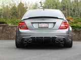 RW Carbon Mercedes C63 AMG Big Fin Carbon Fiber Diffuser by RW Carbon mercw20409