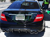 RW Carbon Mercedes C63 AMG Big Fin Carbon Fiber Diffuser by RW Carbon mercw20409