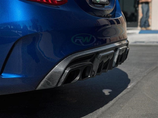 RW Carbon Mercedes W205 BRS Style Carbon Fiber Diffuser | mercw20513-1 ...