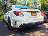 RW Carbon Mercedes W205 W212 BRS Style Aluminum Exhaust Tips by RW Carbon mercw20516