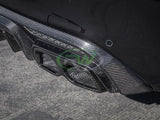 RW Carbon Mercedes W205 W212 Carbon Fiber Exhaust Tips by RW Carbon mercw20533
