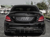 RW Carbon Mercedes W205 C63/C63S Sedan 19+ DTM CF Diffuser by RW Carbon mercw20541