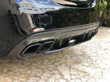 RW Carbon Mercedes W205 C63/C63S Sedan 19+ CF Diffuser by RW Carbon mercw20543