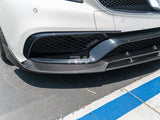 RW Carbon Mercedes W218 CLS63 BRS Style Carbon Fiber Front Lip by RW Carbon