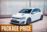 Flow Designs Mk7 Golf GTI Full Lip Splitter Set with Flow-Lock Rear Diffuser by Flow Designs GLMK7GTIPK0