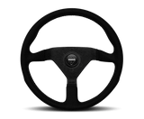 MOMO MOMO Tuning Prototipo 350 Diameter Steering Wheel (White Stitch/Brushed Spokes) PRO35BK0S