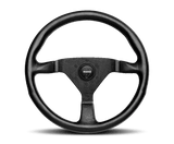 MOMO MOMO Tuning Montecarlo 350 Diameter Steering Wheel (Red Stitching) MCL35BK3B