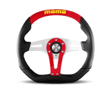MOMO MOMO Tuning Tuner 350 Diameter Steering Wheel (Red Stitching) TUN35BK0B