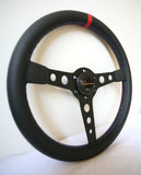 Renown Renown Monaco Steering Wheel Motorsport Leather Competition / Tricolor