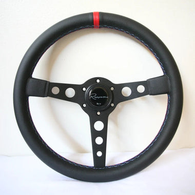 Renown Red Stripe Renown Monaco Steering Wheel Motorsport Leather Competition / Tricolor MonMLCr