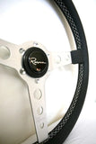 Renown Renown Monaco Steering Wheel Silver / White