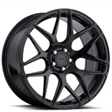 MRR FS1 18" 5x100 up to 5x130 Matte Black (Custom Drilled) by MRR Wheels