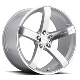 MRR VP5 20" 5x108 Silver Machine Face by MRR Wheels