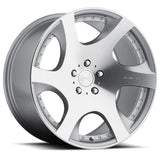 MRR VP3 20" 5x120 Silver Machine Face by MRR Wheels