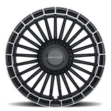 MV Forged MVF40 24" 5x110 up to 5x130 Gloss Black Diamond Ring (Custom Wheel) by MV FORGED