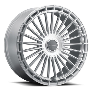 MV Forged MVF40 22" 5x110 up to 5x130 Diamond Silver (Custom Wheel) by MV FORGED