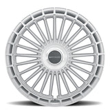 MV Forged MVF40 24" 6x135 up to 6x139.7 Diamond Silver (Custom Wheel) by MV FORGED 4106BBCC MVF40MS-P1
