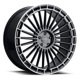 MV Forged MVF40 22" 5x110 up to 5x130 Gloss Black Diamond Ring (Custom Wheel) by MV FORGED