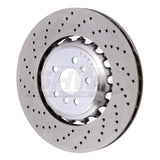 SHW Performance SHW Performance 18-21 BMW M5 4.4L Left Rear Cross-Drilled Lightweight Brake Rotor BRL42503