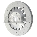 SHW Performance SHW Performance 17-19 Audi RS3 2.5L Front Drilled-Dimpled Lightweight Brake Rotor AFX41156