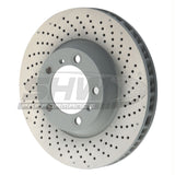 SHW Performance SHW Performance 17-19 Porsche 911 Carrera 3.0L w/o Ceramics Right Front Cross-Drill Monobloc Brake Rotor PFR39982