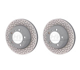 SHW Performance SHW Performance Rear Cross-Drilled Monobloc Brake Rotor Kit (299x24) - Porsche 911 Carrera 3.6L w / o Ceramic Brakes (99-08) PRX39961-QTY2