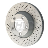 SHW Performance SHW Performance 15-19 Porsche 911 Carrera 4 GTS w/o Ceramics Left Rear Drilled Monobloc Brake Rotor PRL31324