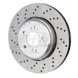 SHW Performance SHW Performance 08-13 BMW M3 4.0L Left Rear Cross-Drilled Lightweight Brake Rotor BRL42853