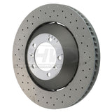 SHW Performance SHW Performance 10-11 Porsche 911 GT3 3.8L w/o Ceramic Brakes Left Front Drill-Dimp LW Brake Rotor PFL41187